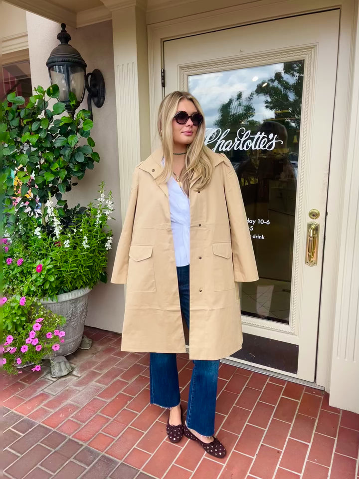 Tasha Water Repellent Trench | British Khaki