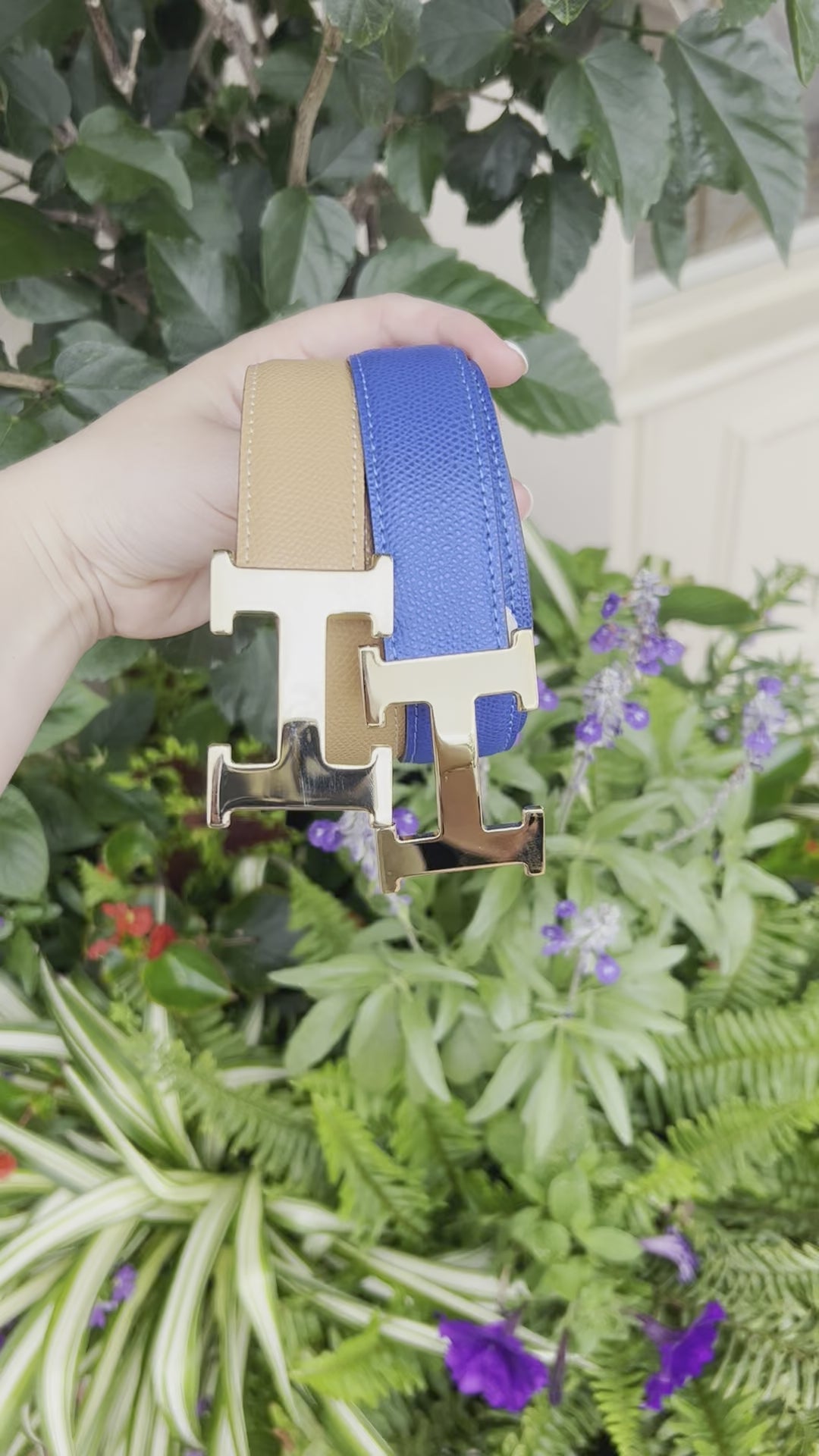 Brass Buckle/ Leather Belt