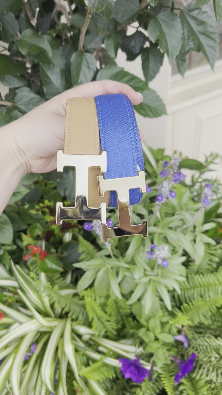 Brass Buckle/ Leather Belt