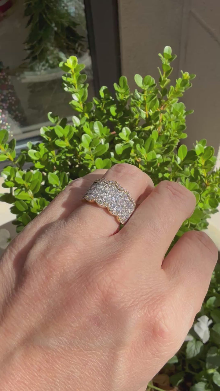 2.61 TDW White & Yellow Gold Diamond Ring