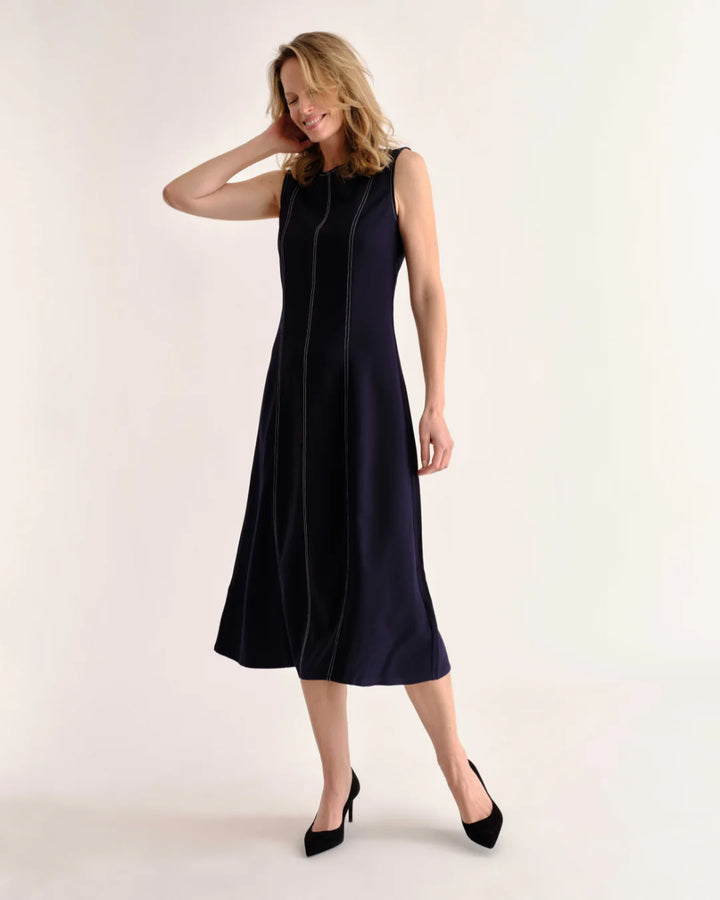 Rain Midi Dress | Dark Navy