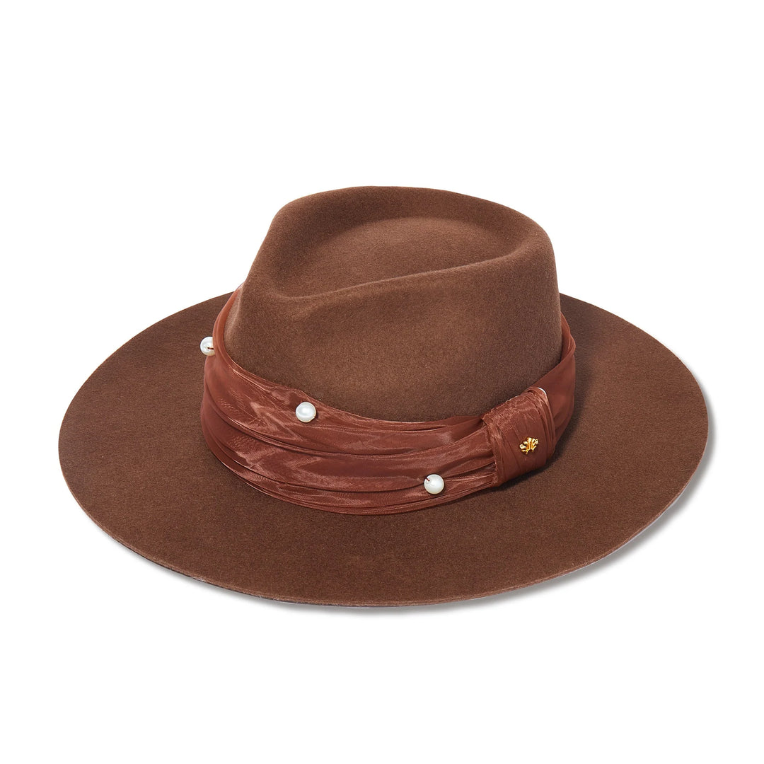 Farrah Wool Rancher Hat | Walnut