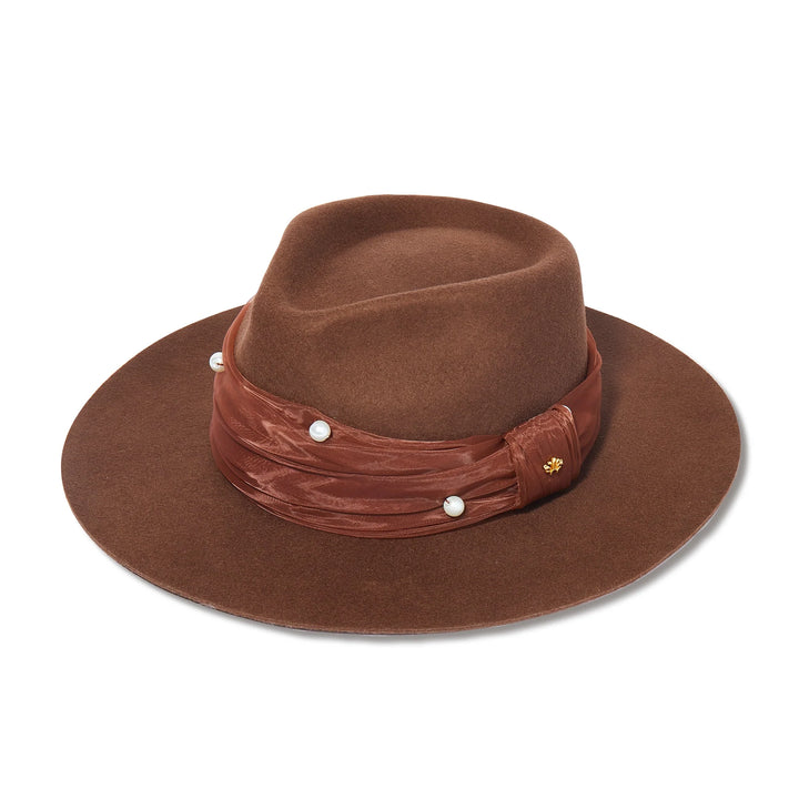 Farrah Wool Rancher Hat | Walnut
