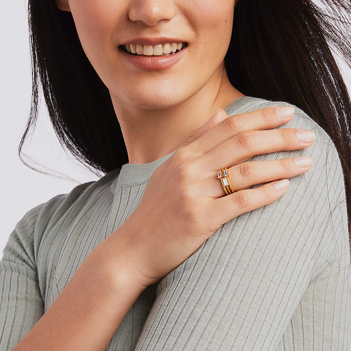 Windsor Trio Ring | Cubic Zirconia