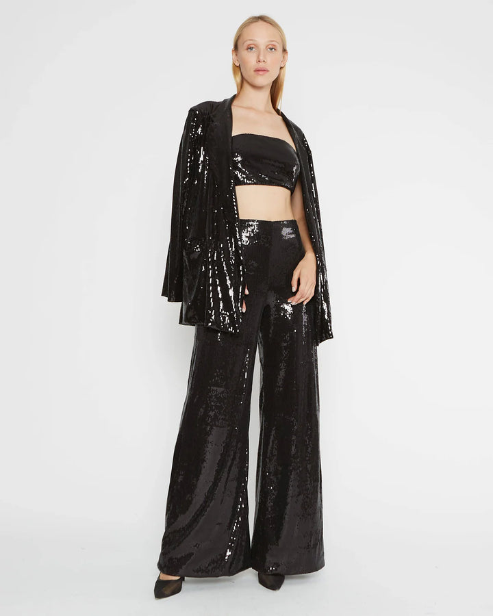 Sequin Oversize Blazer | Black