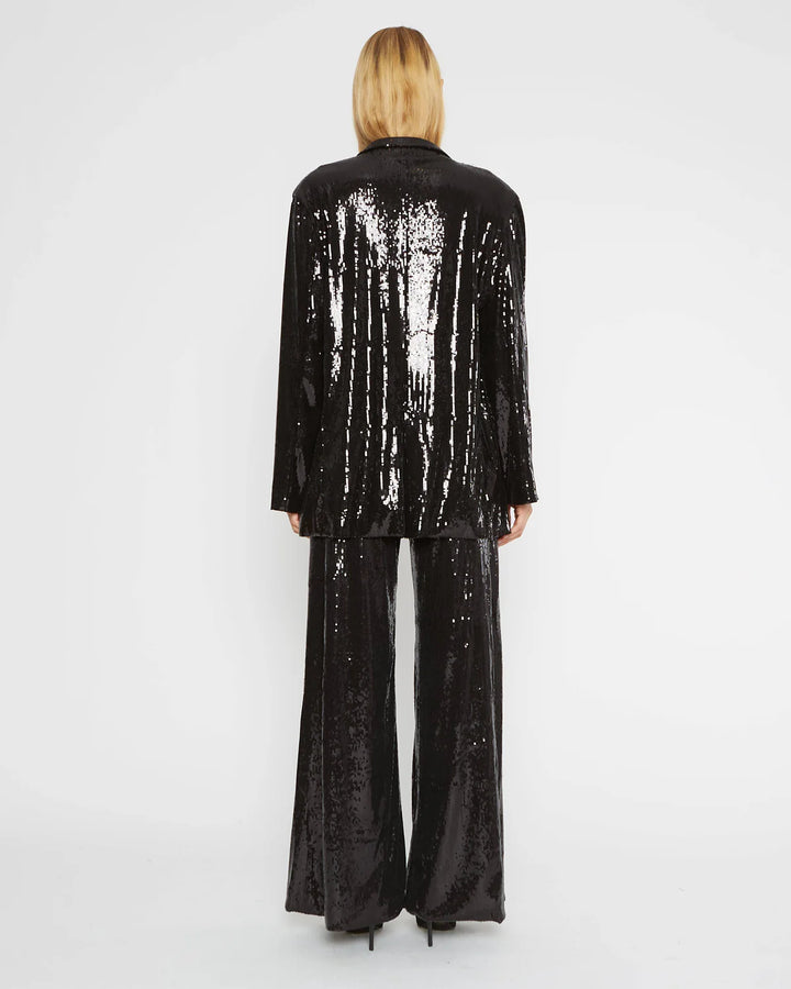 Sequin Oversize Blazer | Black