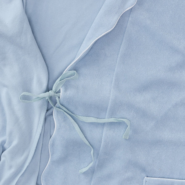 Weezie Women's Long Scallop Lightweight Robe | + Colors