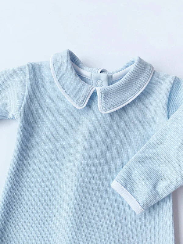 Rock Me Romper | Buckhead Blue Ribbed