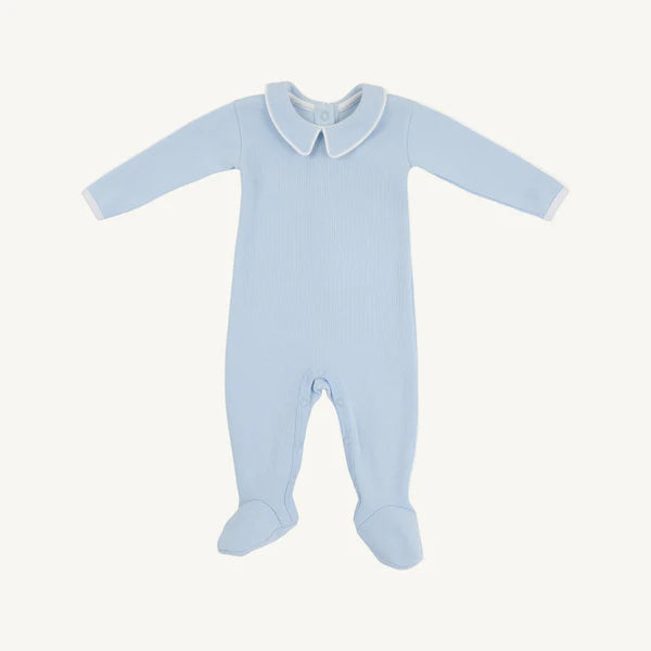 Rock Me Romper | Buckhead Blue Ribbed