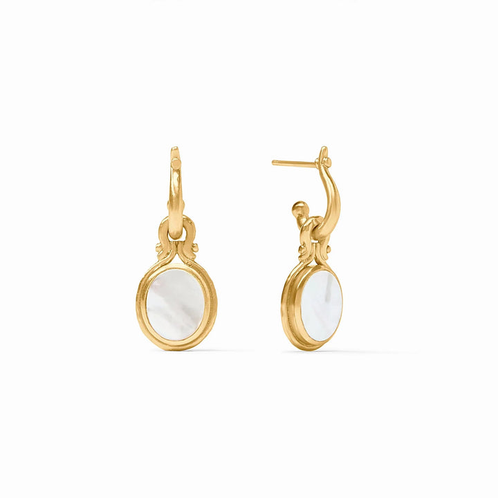 Saratoga Hoop & Charm Earrings | +Colors