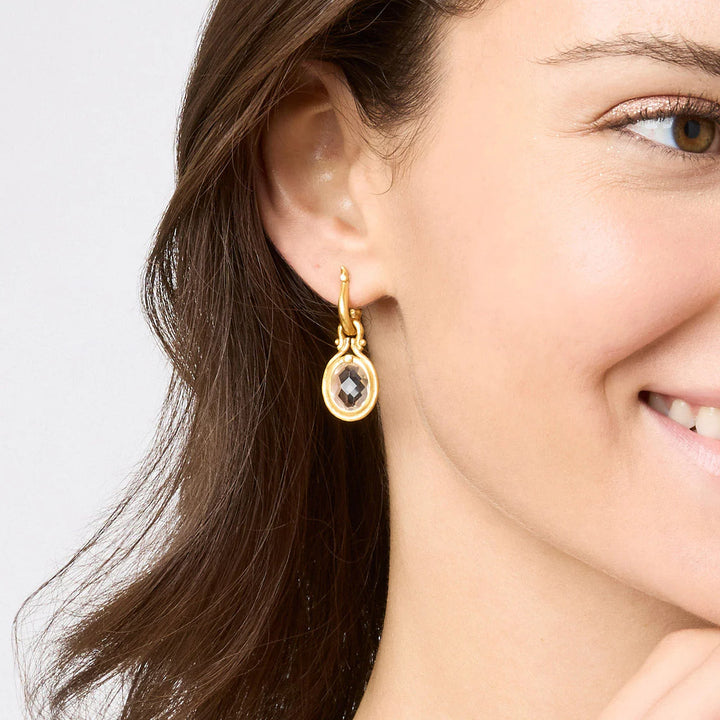 Saratoga Hoop & Charm Earrings | +Colors