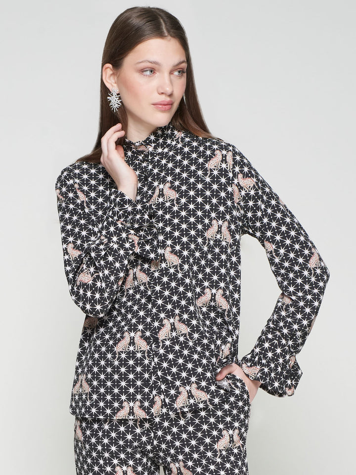 Nicola Shirt | Leopards + Stars