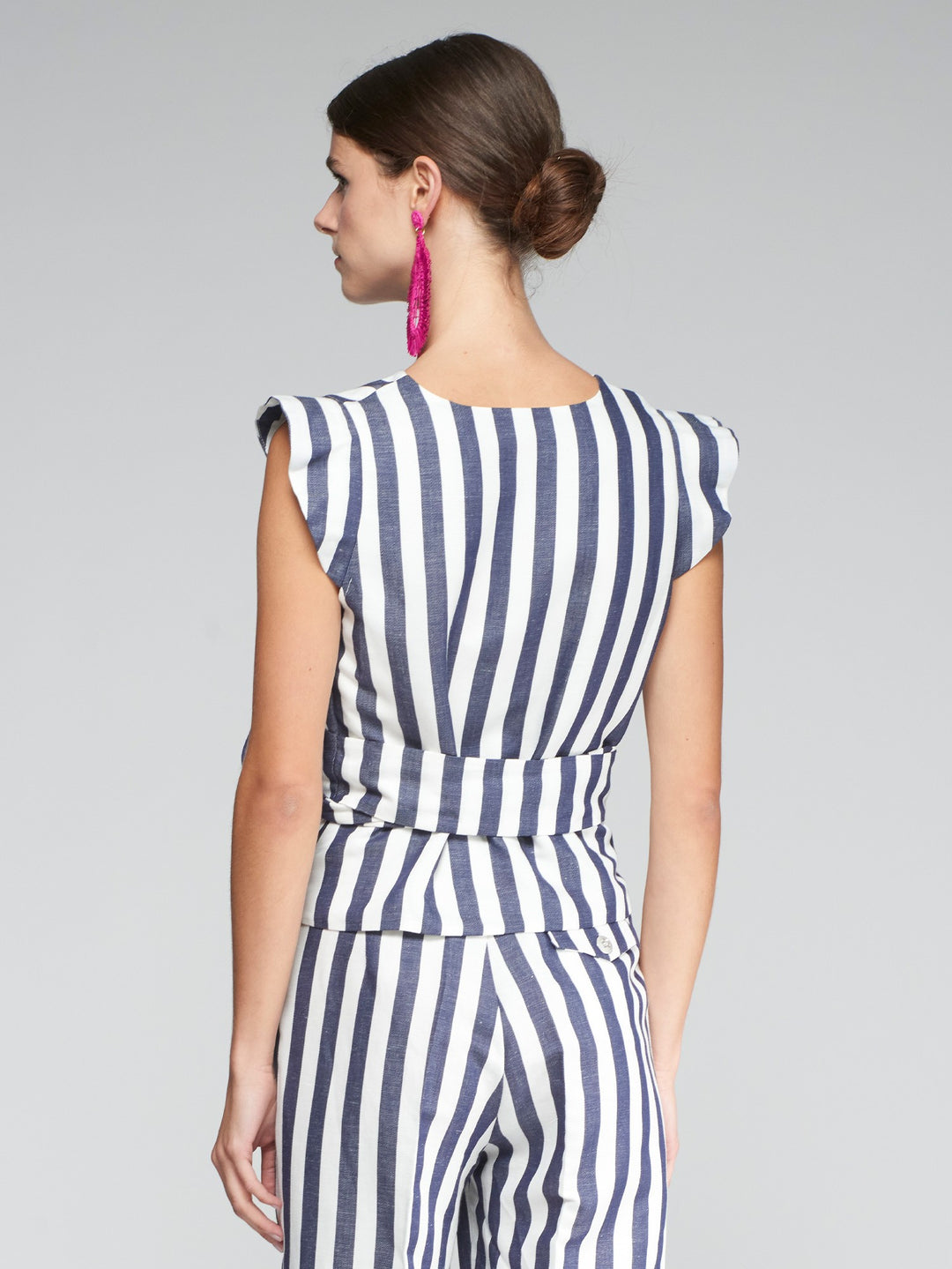 Cruzado Shirt | Navy Stripe