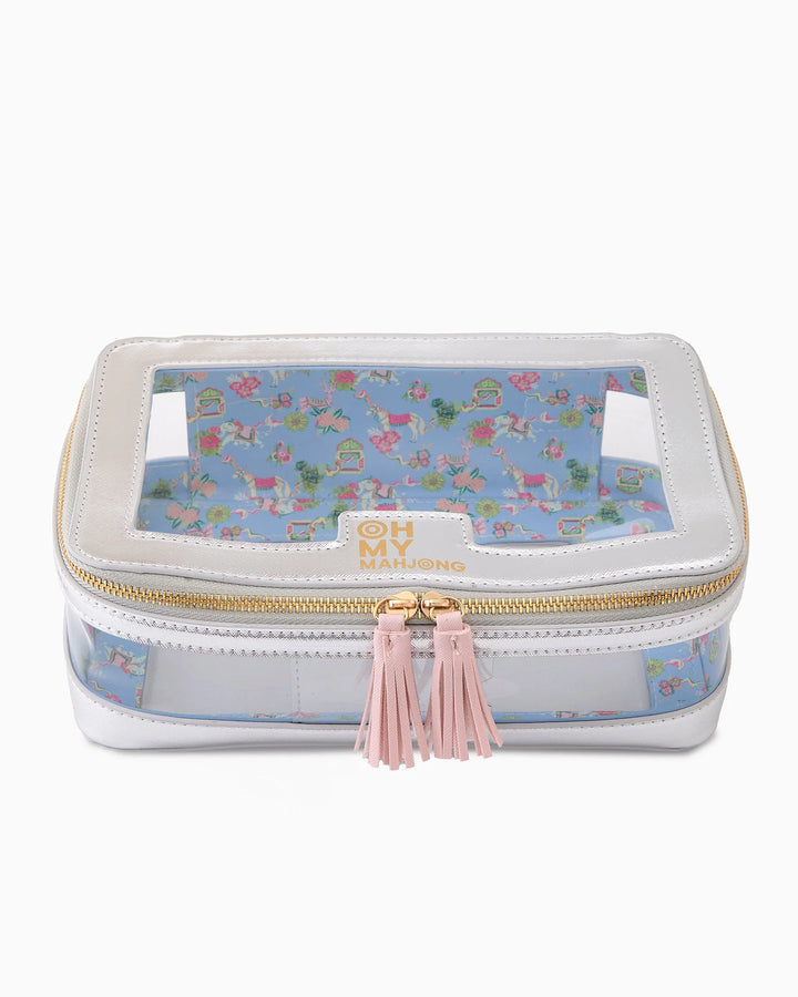 Mahjong Tile Storage Bag | Silver