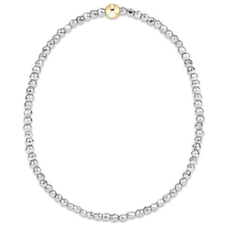 Enewton Faceted Hematite 2mm Bead Bracelet | +Colors
