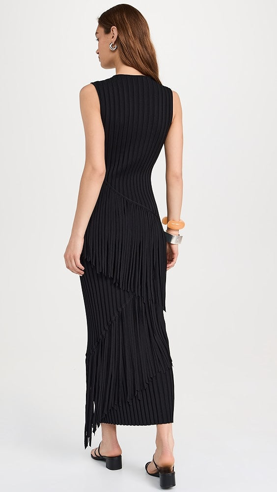Spiral Knit Dress | Black