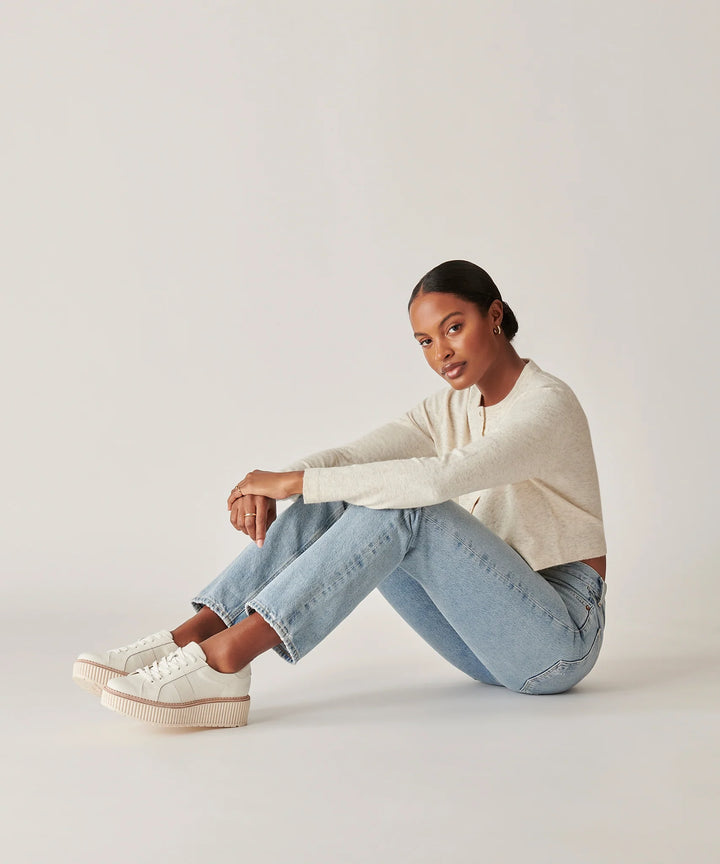 Tiger Sneaker | White Leather