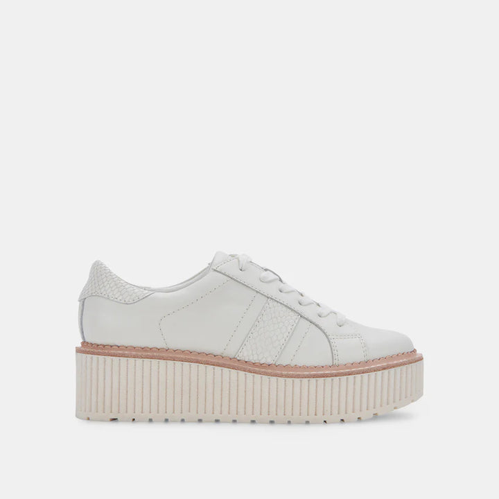 Tiger Sneaker | White Leather