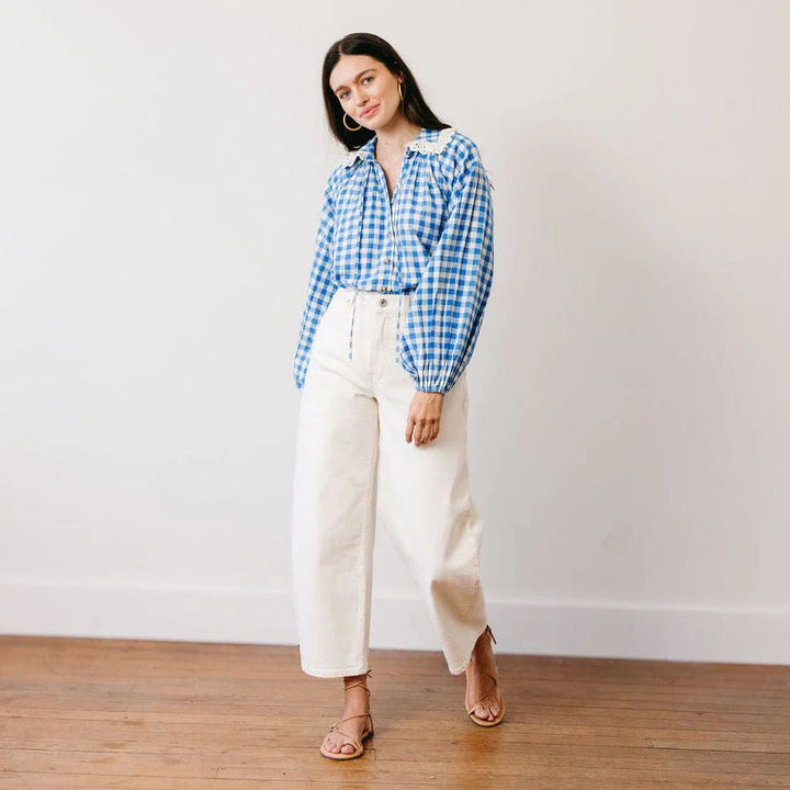 Willa Top | Blue Bay Gingham
