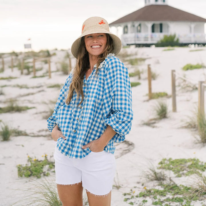 Willa Top | Blue Bay Gingham