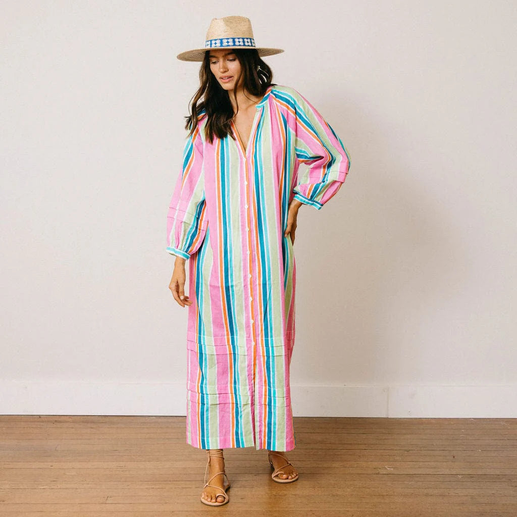 Cleo Dress | Castaway Stripe