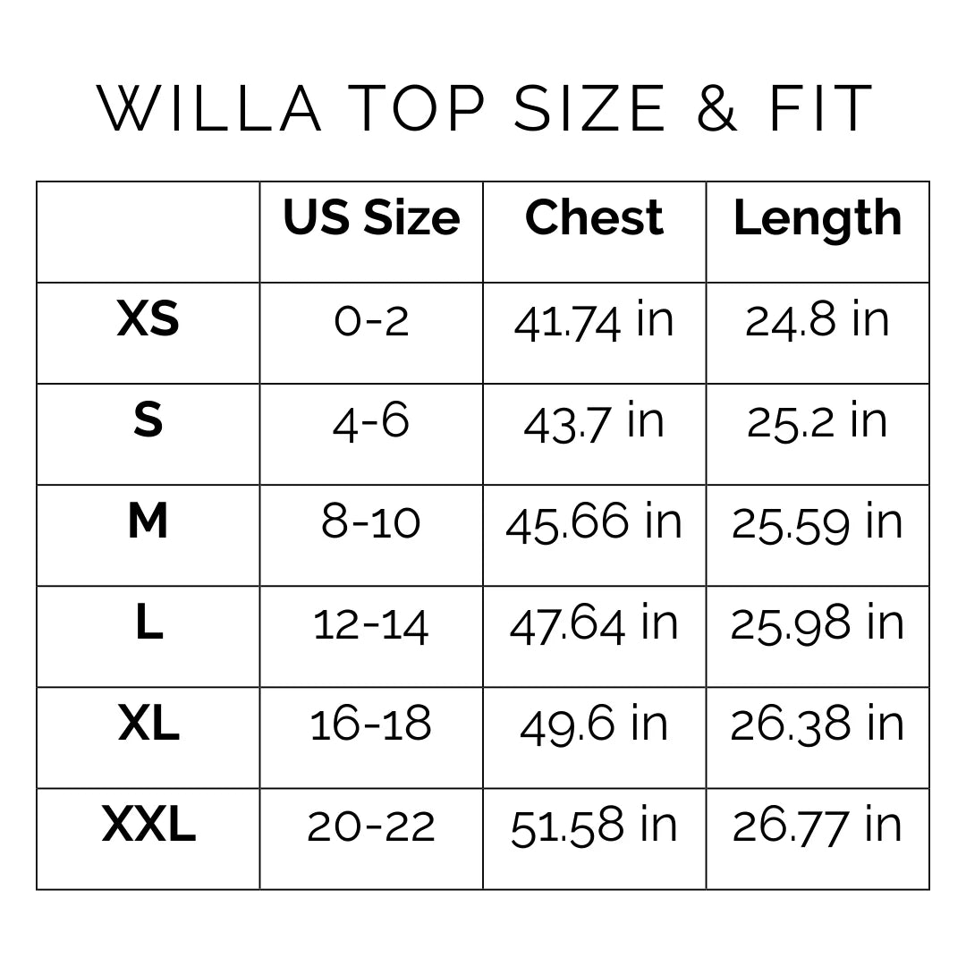 Willa Top | Blue Bay Gingham