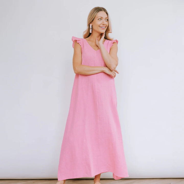 Sophia Dress | Flamingo