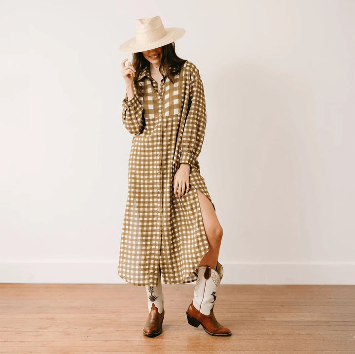 Painted Gingham Hadley Dress