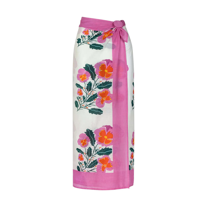 Pink Flower Sarong