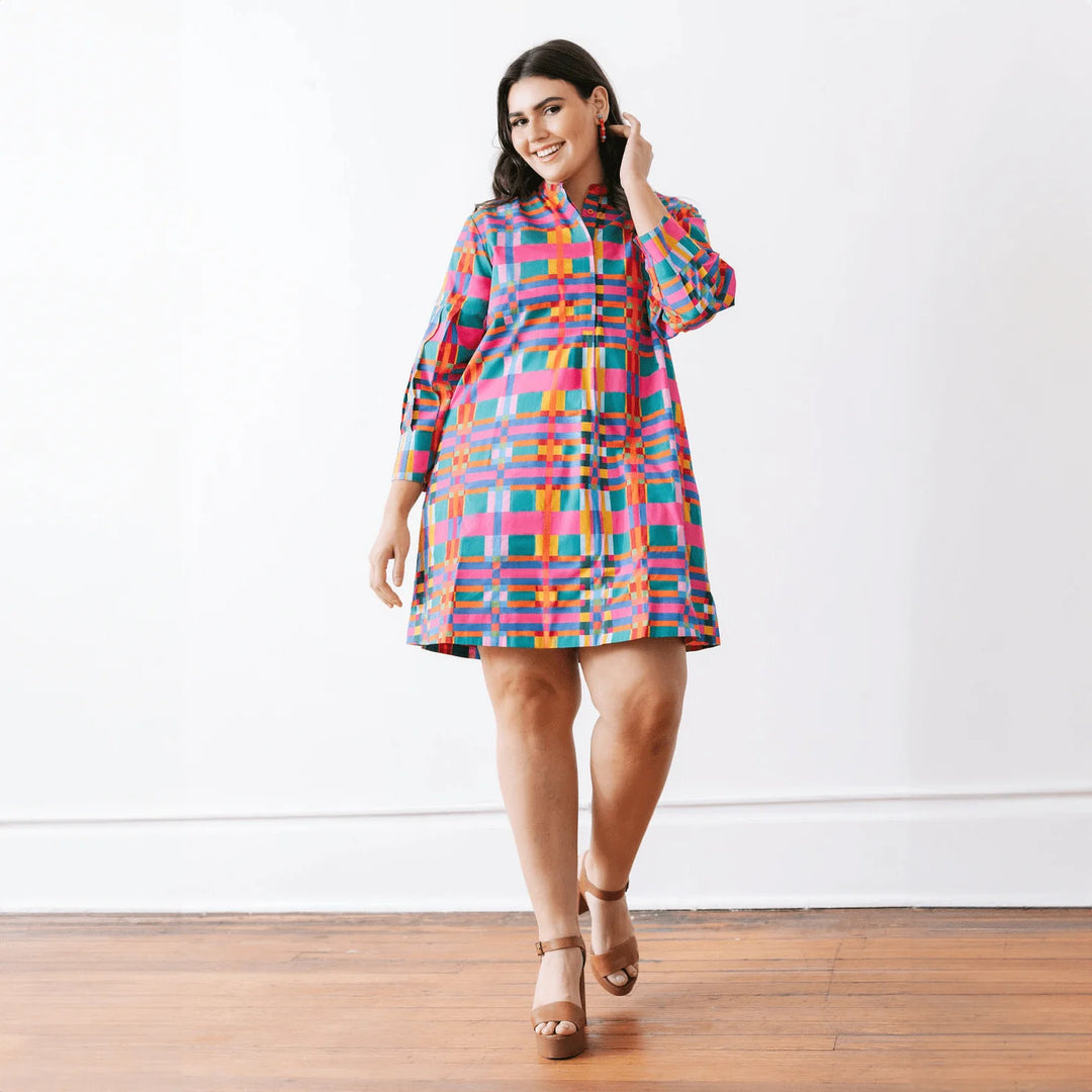 Que Paso Plaid Milly Dress