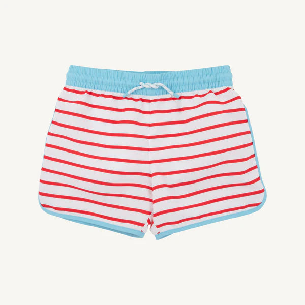 Tanner Trunks | Richmond Red Stripe Belhaven Blue