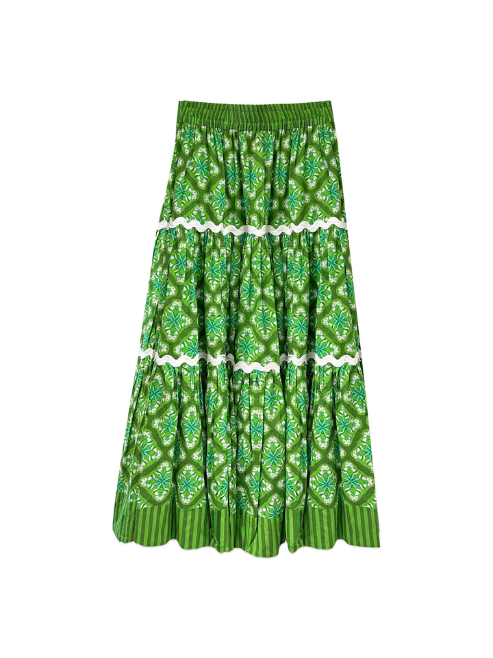 Tiered Maxi Skirt | Lily Pond