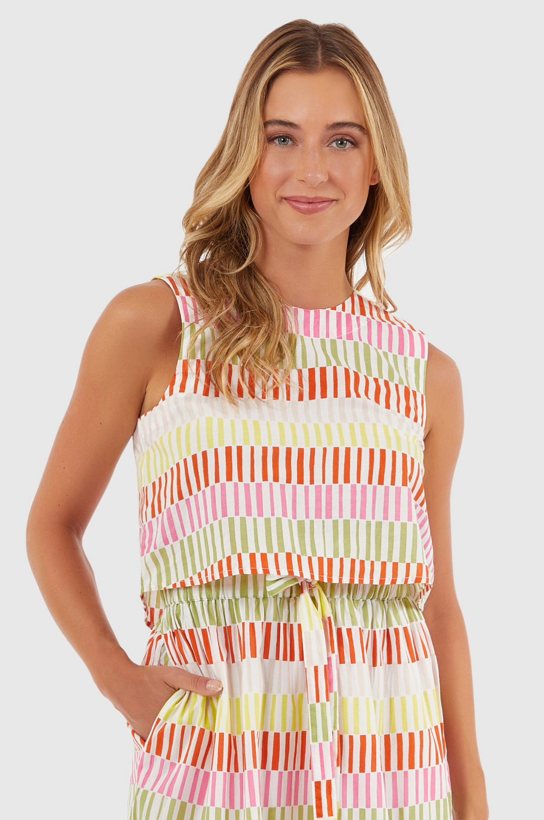 Crop Top | Sherbert Stripes