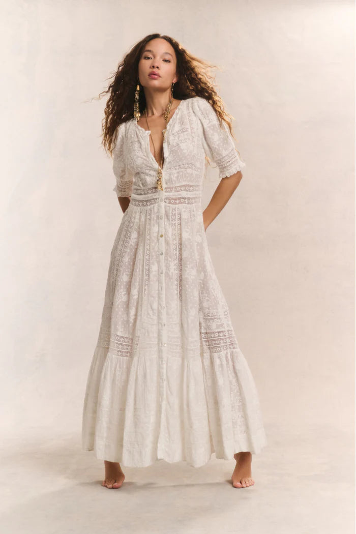 Minka Maxi Dress | True White