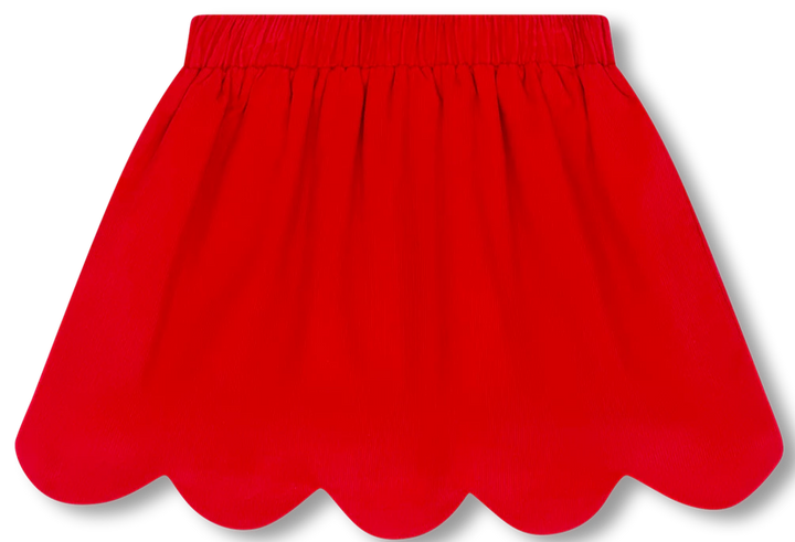 Susie Scallop Skirt | High Point Red