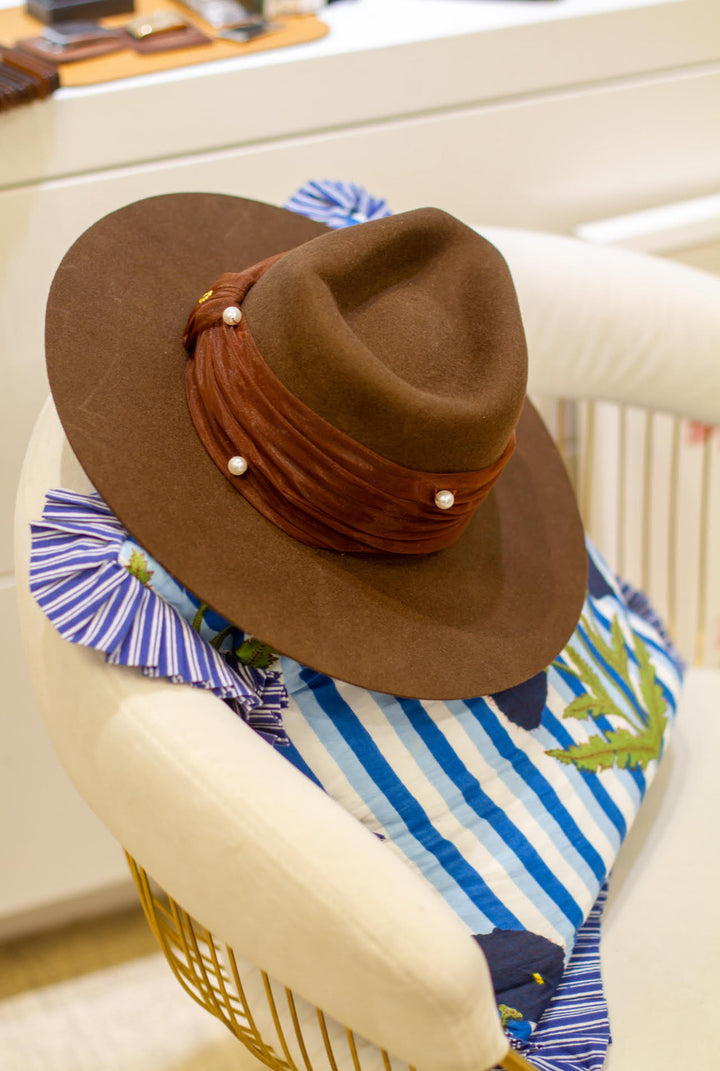 Farrah Wool Rancher Hat | Walnut