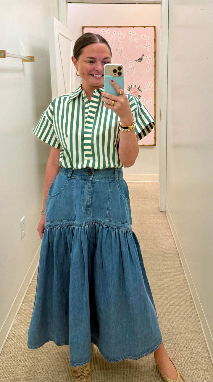 Sophie Skirt | Light Wash