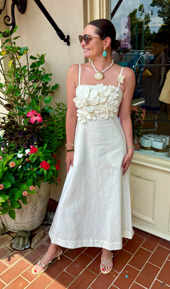 Esperanza Midi Dress | White