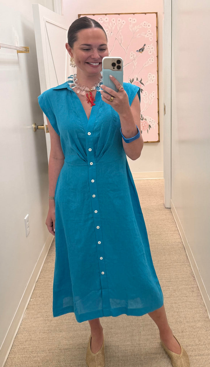 Simmons Dress | Maui Blue
