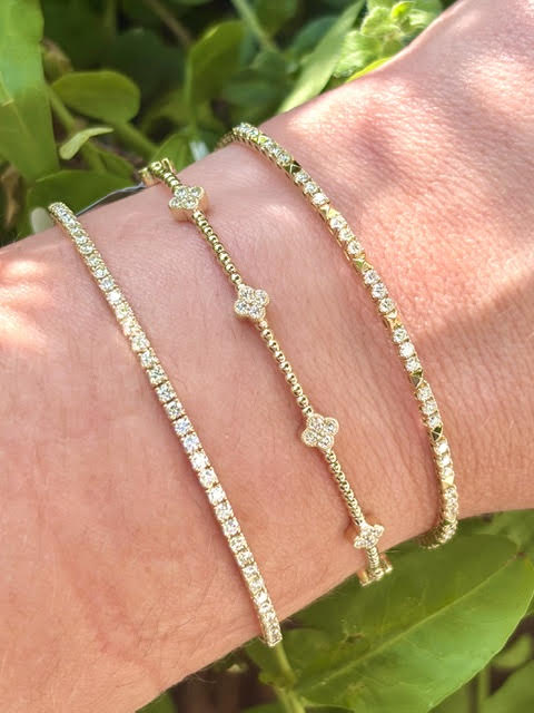 Diamond Flex Bracelet 14kt .75ct Diamond B5871