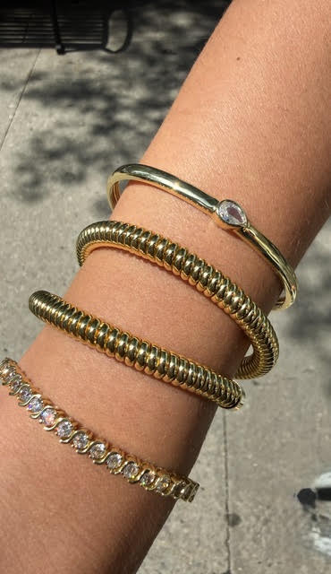 Double Coil Flexible Bangle