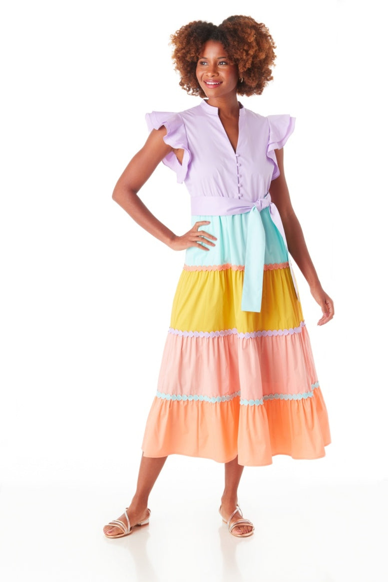 Crosby Kemble Dress | Sherbet Colorblock