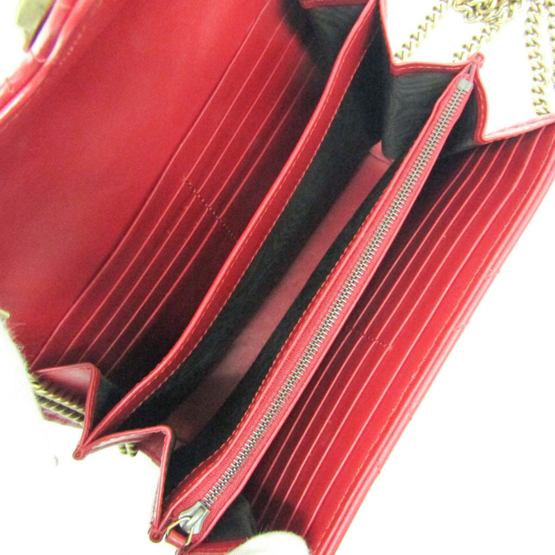 Gucci GG Marmont Chain Wallet Matelassé Chevron