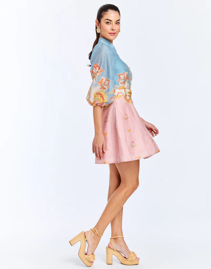 Valencia Mini Dress | Pink/Blue
