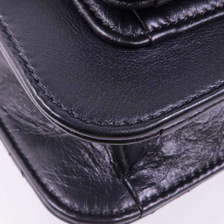 Chanel Black Cowhide Leather Shoulder Bag