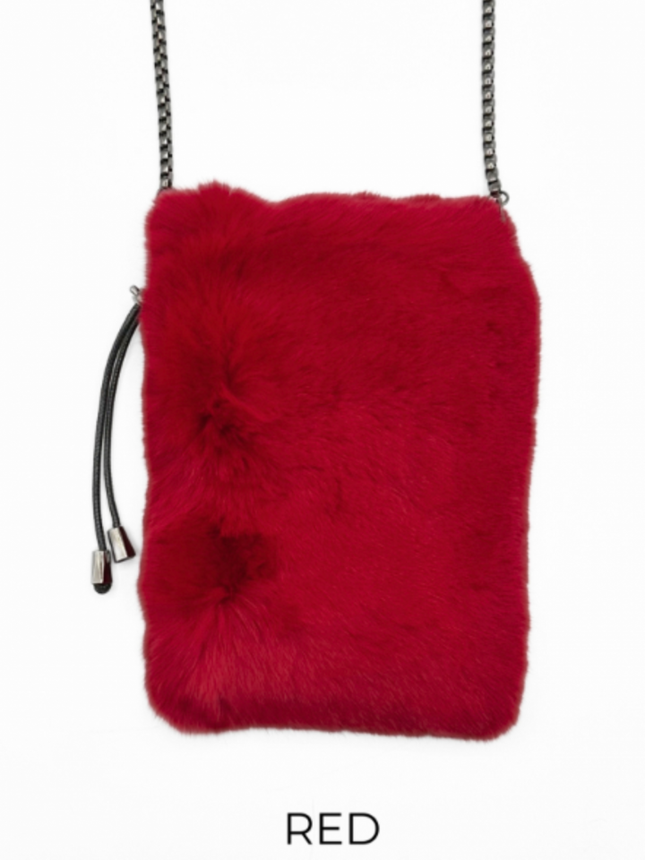 Linda Richards Genuine Rex Rabbit Crossbody + Colors