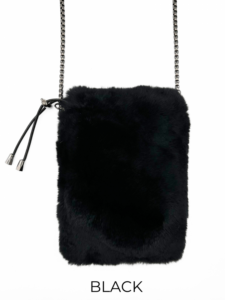 Linda Richards Genuine Rex Rabbit Crossbody + Colors