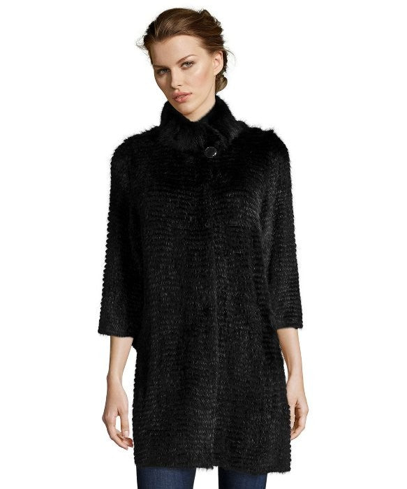 Mink Jersey Lined Jacket | Black