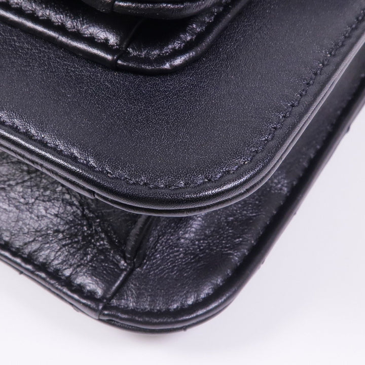 Chanel Black Cowhide Leather Shoulder Bag