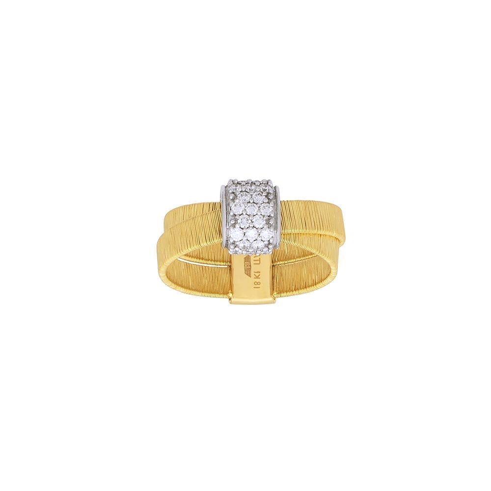 18kt Yellow Gold Ring +Diamonds